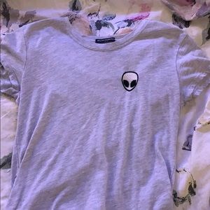 Brandy Melville Grey Alien Top